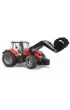 Traktor Massey Ferguson 7600 z �adowarka czo�ow� Bruder