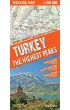 Turkey the Highest Peakstrekking map 1:100 000 laminat