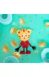 Glo Pals Posta� do k�pieli Tygrysek Daniel - zestaw z dwiema kostkami sensorycznymi �wiec�cymi w wodzie
