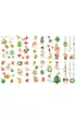 Naklejki na paznokcie i tatua�e - Christmas Bo�e Narodzenie Avenir