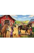 Puzzle 3x48 el. Konie Schmidt