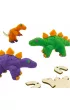 Ciasto masa Drewniane dinozaury Ses Creative