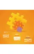 Klocki konstrukcyjne Mini Waffle 140 element�w Pastel MARIOINEX 903650