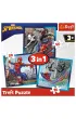Puzzle 3w1 (20+36+50 el.) Paj�czy przyjaciele Trefl