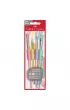 Faber-Castell P�dzle szkolne z mi�kkim uchwytem 4 szt.