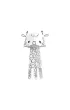 Kolorowanka CubeHead 3D, "�yrafa", Normal