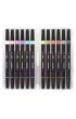 Cricco Pisaki p�dzelkowe metaliczne dwustronne 12 szt.