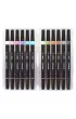Cricco Pisaki p�dzelkowe metaliczne dwustronne 12 szt.