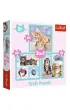Puzzle 3w1 (20+50+36 el.) S�odkie zwierzaki Trefl