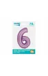 Godan Balon foliowy Smart Cyfra 6 lawendowa matowa 76cm