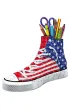 Puzzle 108 el. 3D American Style Przybornik trampek Ravensburger