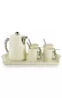 HowHomely Serwis kawowy Luca Silver Cream