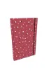 Bee-bee Notes A5 z gumk� Soft Touch kwiatki na wisience kratka
