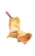 �pi�cy le�ny stworek - owini�ty listkiem
