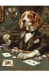 Ideyka Malowanie po numerach - Hazardowy beagle 30x40cm
