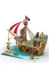 Puzzle 3D 157 el. Piracki statek skarb�w Cubic Fun