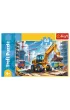 Puzzle 60 el. Traktor koparko - �adowarka Trefl