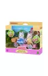 Sylvanian Pieski Husky na rowerze
