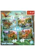 Puzzle 4w1 - Wyj�tkowe dinozaury (12+15+20+24 el.) Trefl