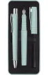 Faber-Castell Zestaw prezentowy poly pi�ro wieczne b +d�ugopis caribic blue opakowanie metalowe