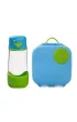 b.box Zestaw Sportowa butelka tritanowa + Mini Lunchbox, Ocean Breeze 450 ml + 1 l