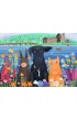 Puzzle 1000 el. 2D Zwierzaki i zamek Ravensburger