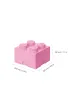 Pojemnik klocek LEGO Brick 4 Jasnor�owy