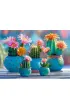 Puzzle 1000 el. Bloomy Cactus Fireworks CherryPazzi