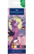 Faber-Castell Pisak akwarelowy goldfaber aqua dwustronny zestaw fantasy 6 szt.