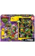Puzzle 2x500 el. Wojownicze ��wie Ninja Educa