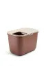 Savic Hop In, kuweta dla kota, kolor szampa�ski/ ceglany, plastik, wej�cie u g�ry, 58,5x39x39,5cm