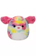 Pluszak Squishmallows Flipmallows Seria 17 13 cm Laura/Shena - Pink Tabby Cat/Rainbow Tie-Dye Dog Jazwares