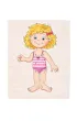Drewniana uk�adanka Dziewczynka do przebierania Przeplatanka 90017 Woody Woodyland