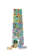Piramida edukacyjna i drewniane figurki Ocean Scratch