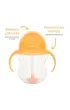 Kubek Munchkin niekapek ze s�omk� 207ml pomara�czowy