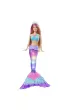 Barbie Malibu Syrenka Migoczce wiateka Lalka HDJ36 Mattel