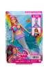 Barbie Malibu Syrenka Migoczce wiateka Lalka HDJ36 Mattel
