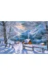 Puzzle 1500 el. �nie�ny poranek Castorland