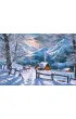 Puzzle 1500 el. �nie�ny poranek Castorland