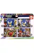 Puzzle fluorescencyjne 4w1 - Sonic Prime (50+80+100+150 el.) Educa