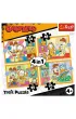 Puzzle 4w1 - Garfield kocha lazani� (35+48+54+70 el.) Trefl