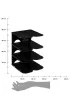 5five Simply Smart Organizer na 4 pary but�w Czarny