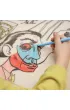 Funny Mat Transparent - Dali. Mata do kolorowania wielokrotnego u�ytku Strigo