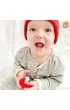 Gryzak logopedyczny Grzybek dla niemowl�t na z�bkowanie - czerwony i r�owy RazBaby