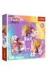 Puzzle 3w1 (20+36+50 el.) Poznaj weso�e Trolle Trefl