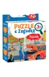 Puzzle 30 el. z Zagadk�. Pojazdy Kangur