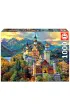 Puzzle 1000 el. Zamek Neuschwanstein, Niemcy Educa