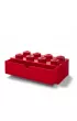 Szufladka na biurko klocek LEGO Brick 8 Czerwona