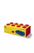 Szufladka na biurko klocek LEGO Brick 8 Czerwona