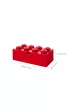 Szufladka na biurko klocek LEGO Brick 8 Czerwona